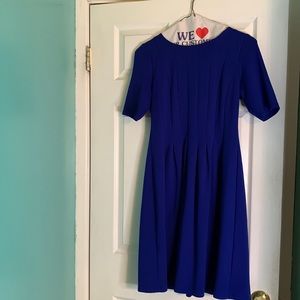 Shelby & Palmer, Blue pleated dress, Size 8